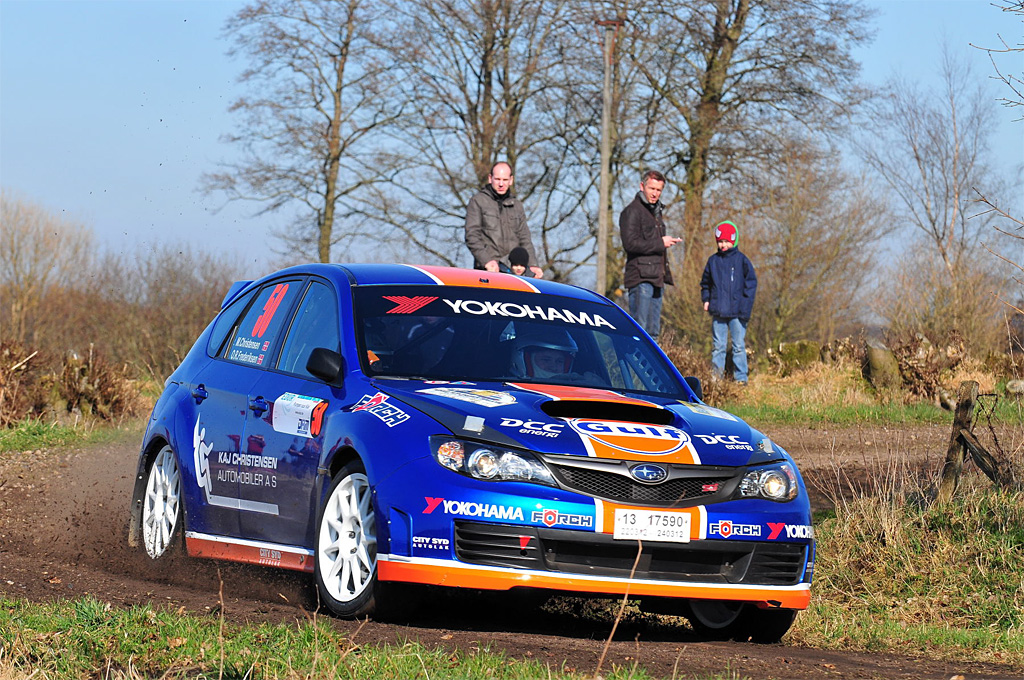 Med hurtig og stabil kørsel blev Max Christensen tredjebedste dansker i sin Subaru, og han blev en overlegen vinder blandt Gruppe N-bilerne
(Foto: Michael Eisenberg)